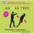 A green cover of an oak tree with two men playing frisbee.