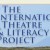 A blue sky with the words " the international theatre and literacy project ".