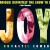 A colorful picture of the word joy with different colors.